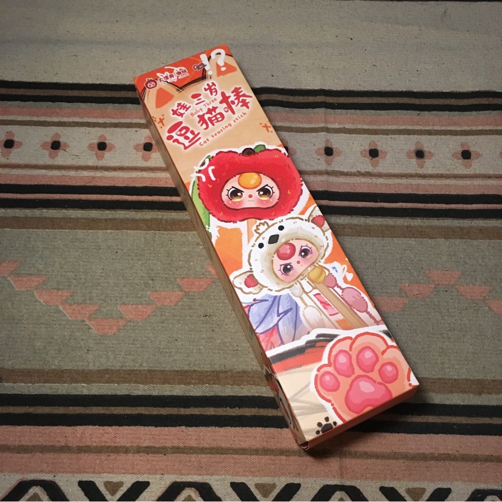 Baby three BB3 Cat training stick toy mystery box new